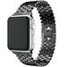 Curea iUni compatibila cu Apple Watch 1/2/3/4/5/6/7, 42mm, Jewelry, Otel Inoxidabil, Black